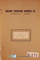 Bryant-Bryant 16-28\" & 16-38\" Grinder Operators & Parts Manual-16-28\"-16-38\"-01